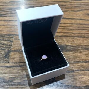 Like New Pandora October Droplet Ring Size 48